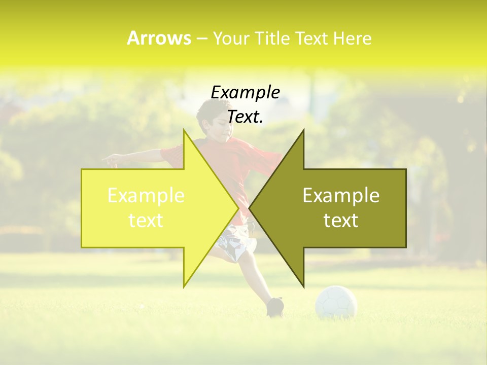 Young Football Park PowerPoint Template