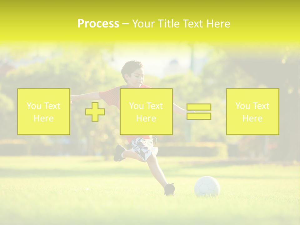 Young Football Park PowerPoint Template