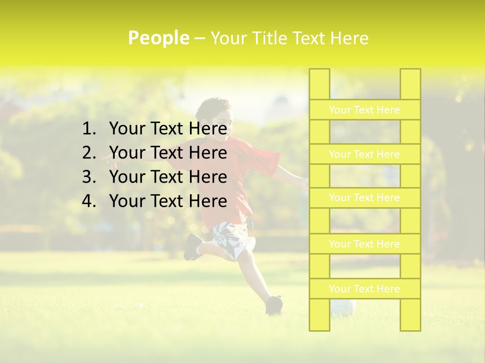 Young Football Park PowerPoint Template