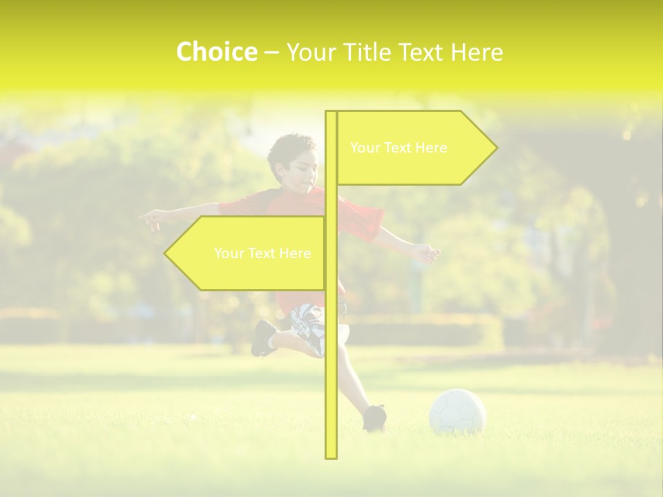 Young Football Park PowerPoint Template
