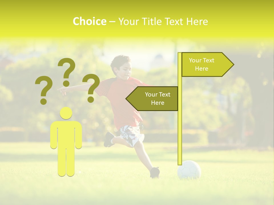 Young Football Park PowerPoint Template