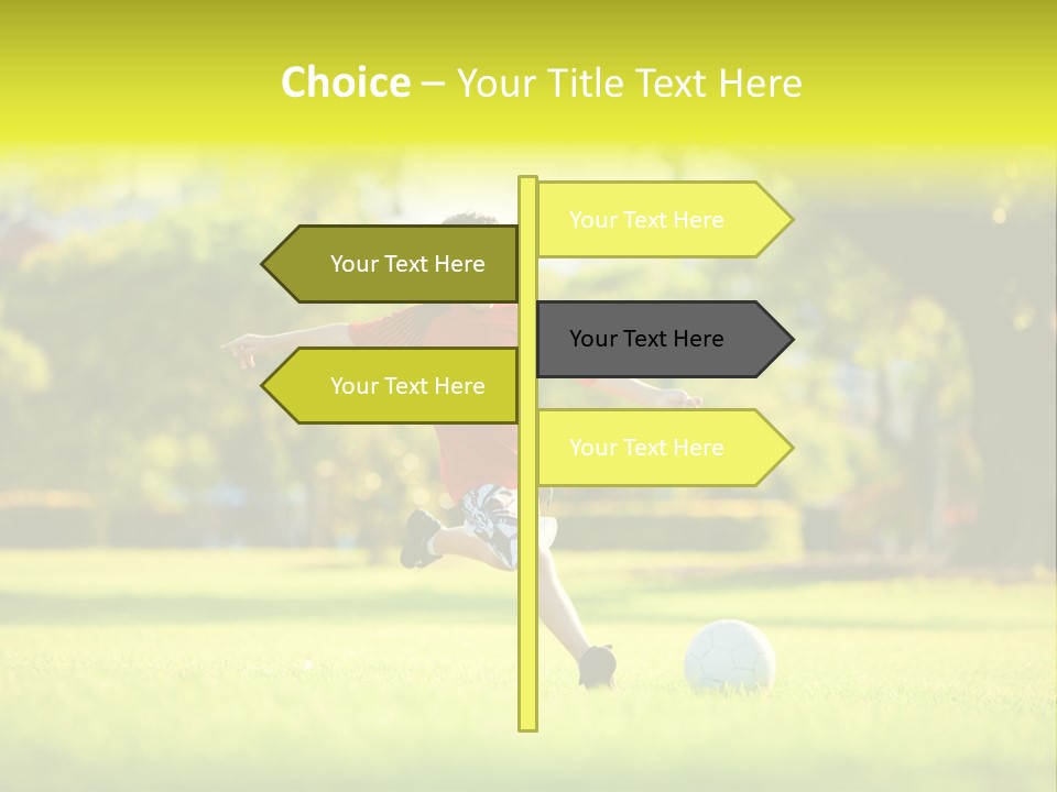 Young Football Park PowerPoint Template