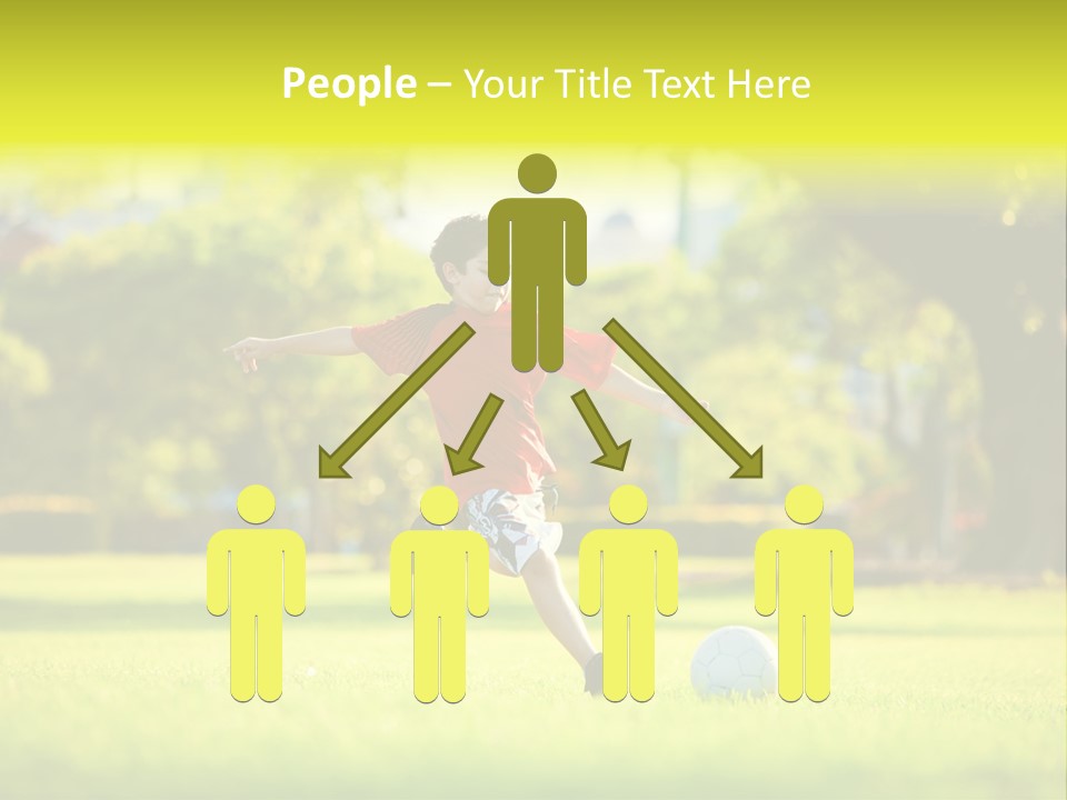 Young Football Park PowerPoint Template