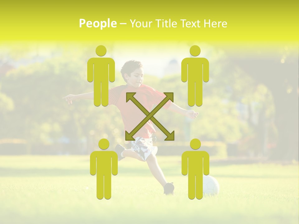 Young Football Park PowerPoint Template