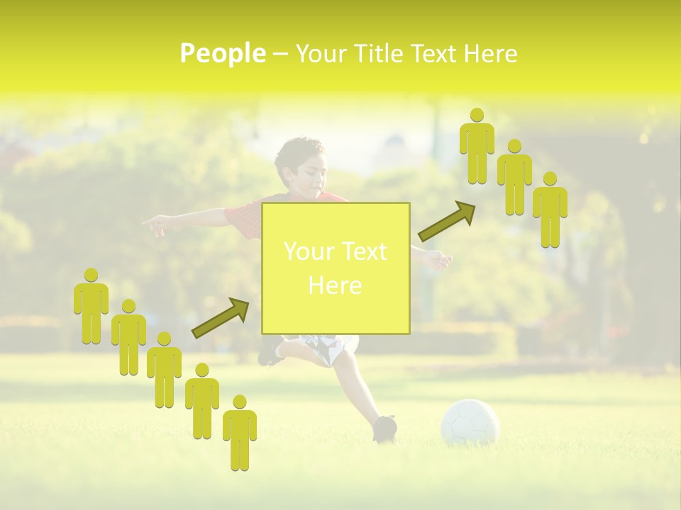 Young Football Park PowerPoint Template