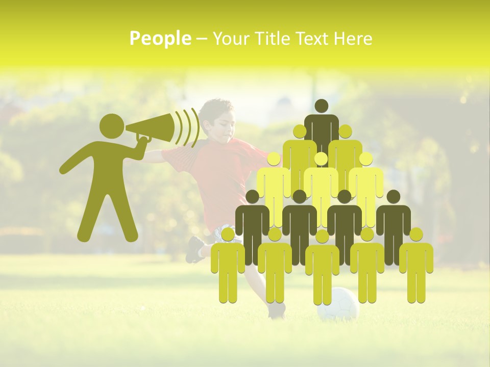 Young Football Park PowerPoint Template