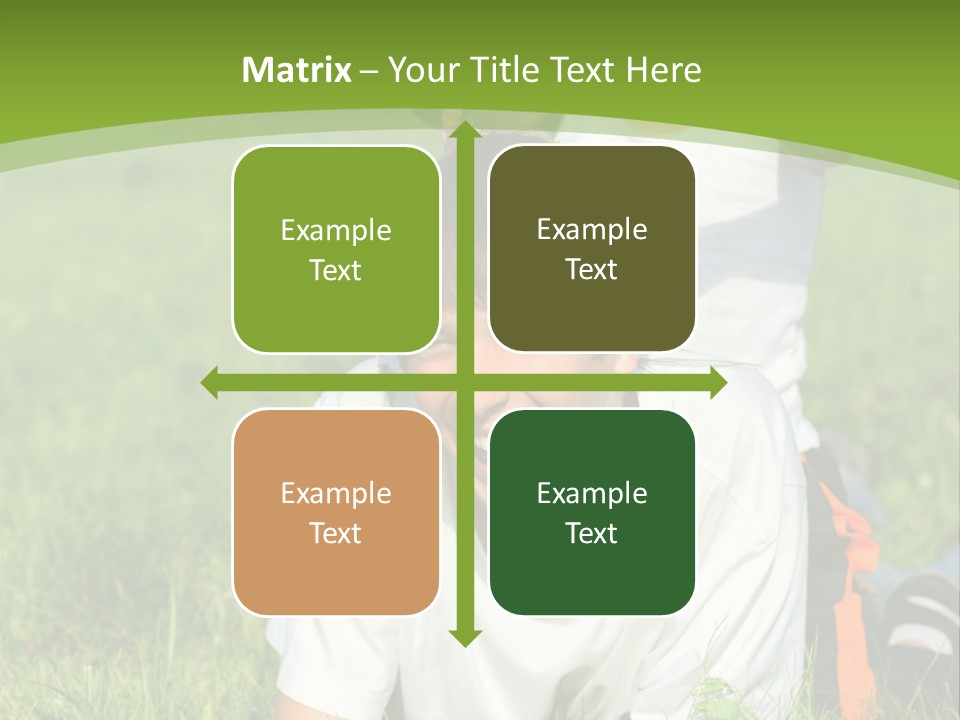Sunny Caucasian Park PowerPoint Template