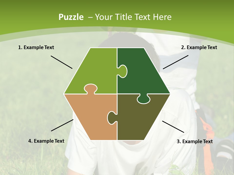 Sunny Caucasian Park PowerPoint Template