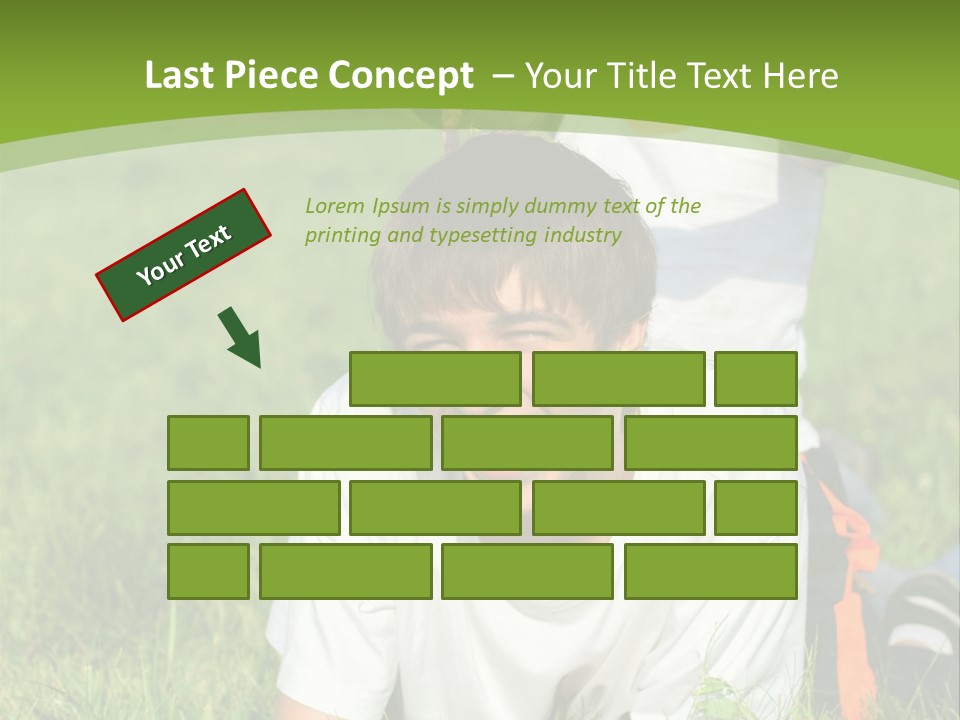 Sunny Caucasian Park PowerPoint Template