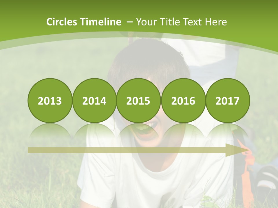 Sunny Caucasian Park PowerPoint Template