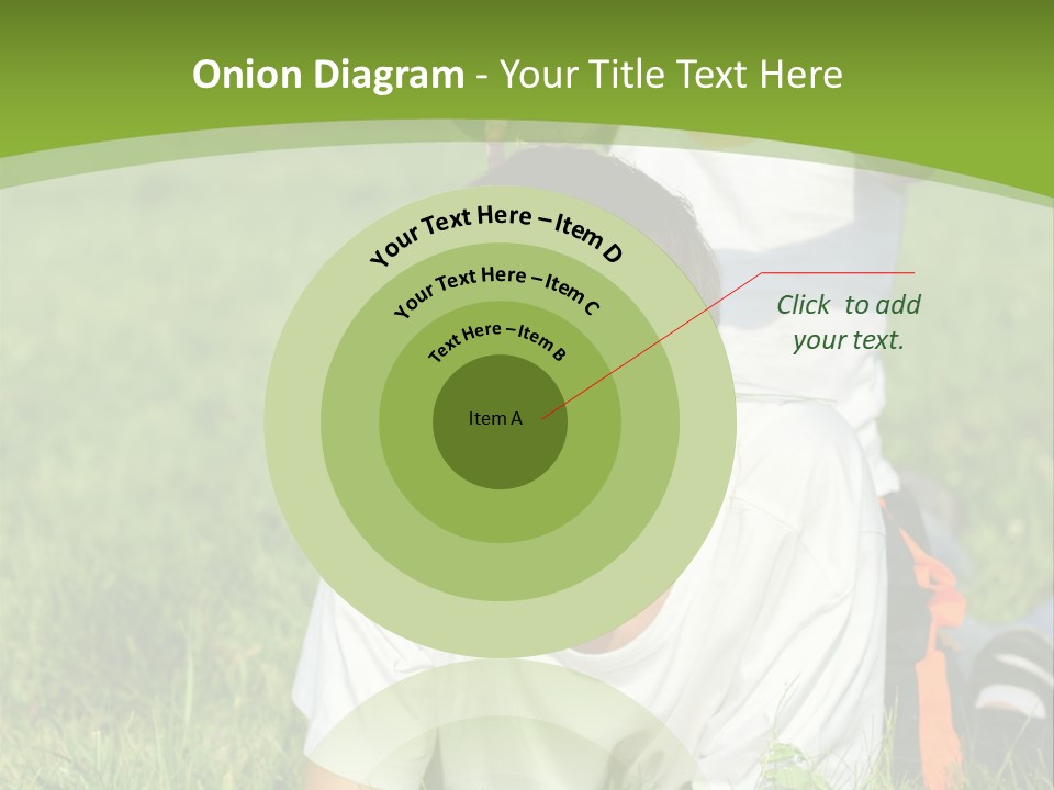 Sunny Caucasian Park PowerPoint Template