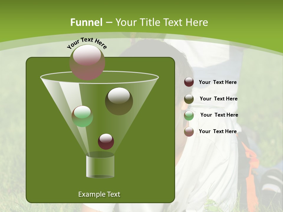 Sunny Caucasian Park PowerPoint Template