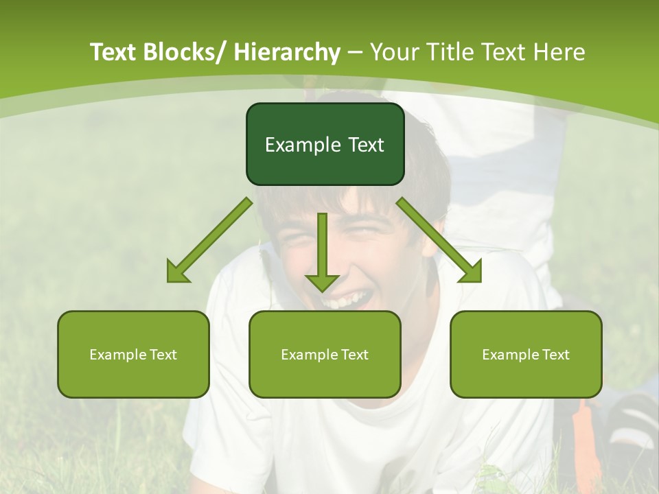 Sunny Caucasian Park PowerPoint Template