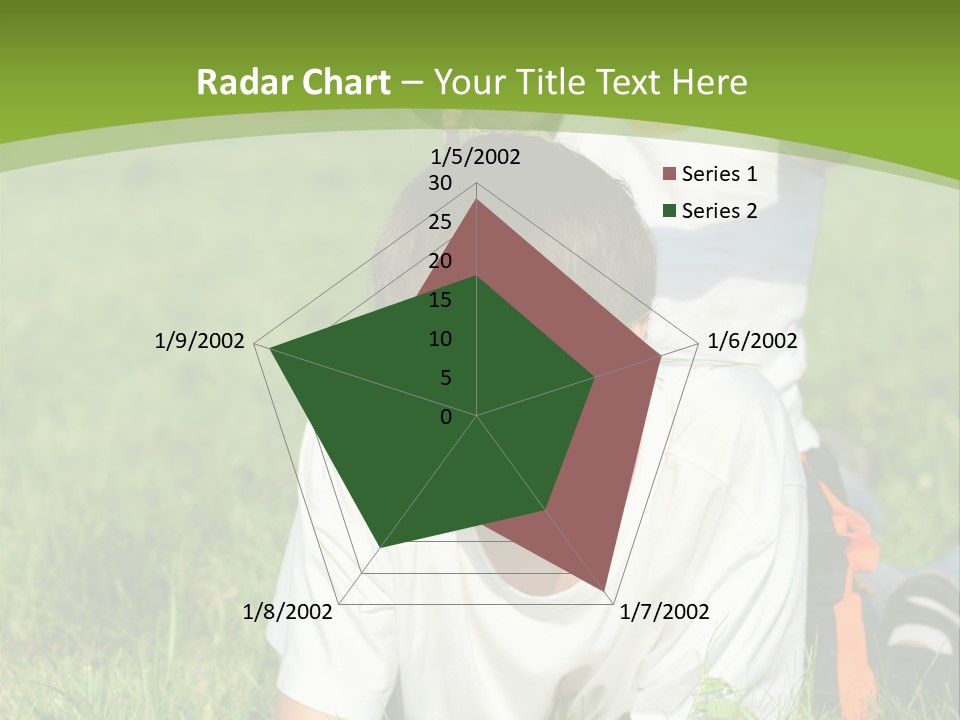Sunny Caucasian Park PowerPoint Template