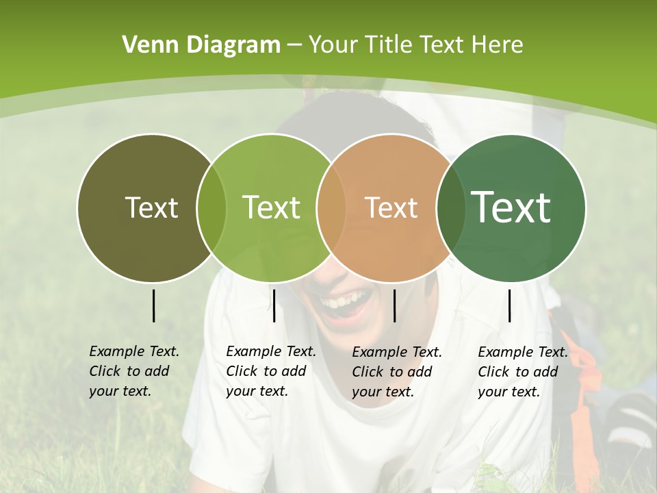 Sunny Caucasian Park PowerPoint Template