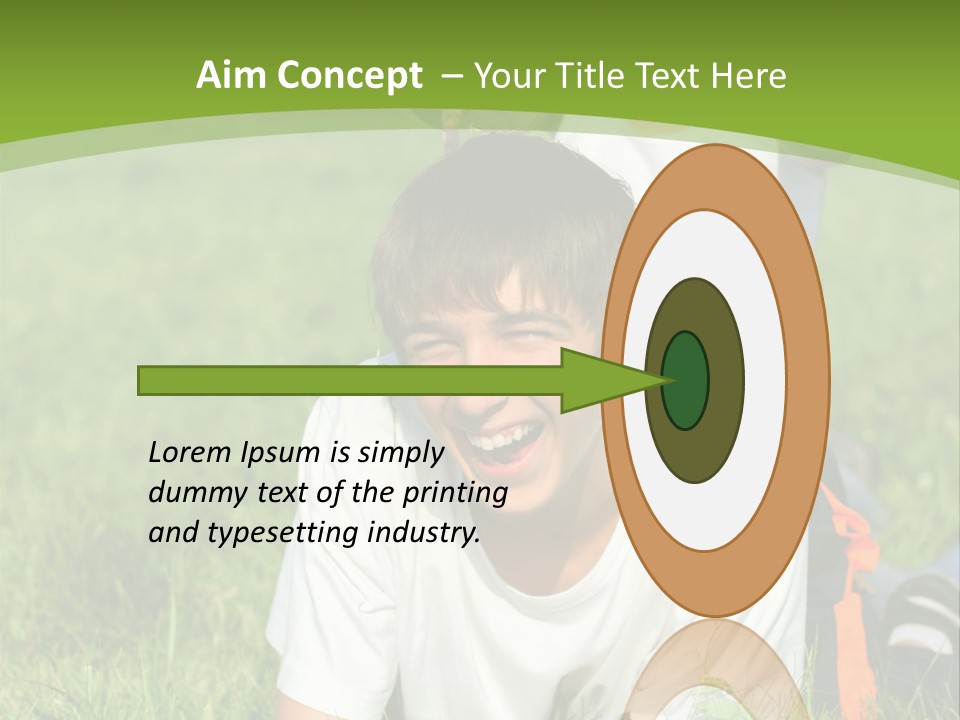 Sunny Caucasian Park PowerPoint Template