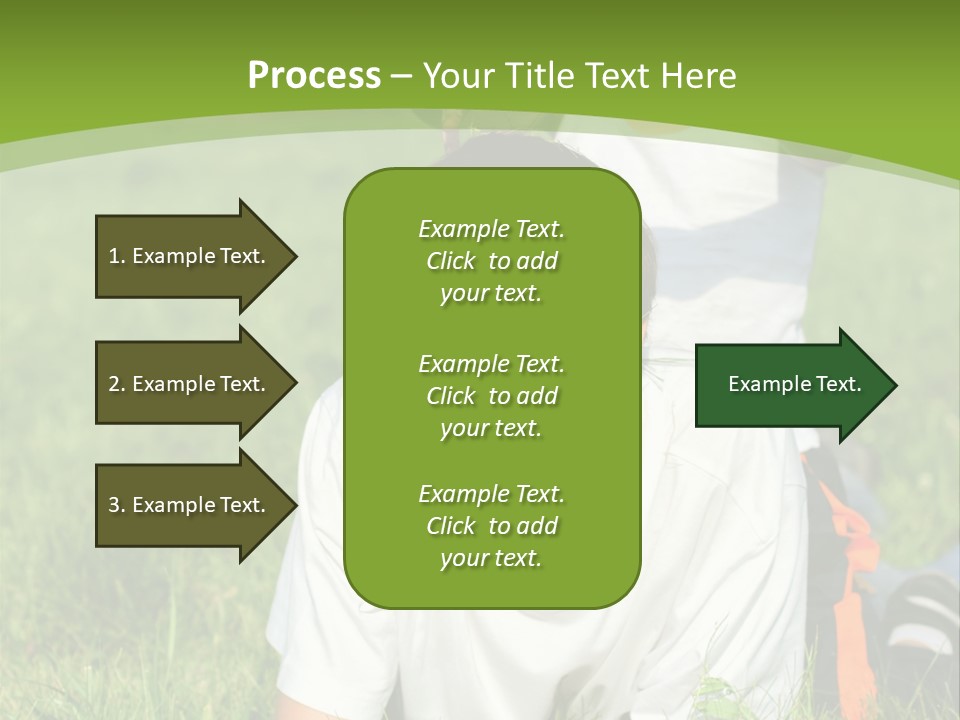 Sunny Caucasian Park PowerPoint Template