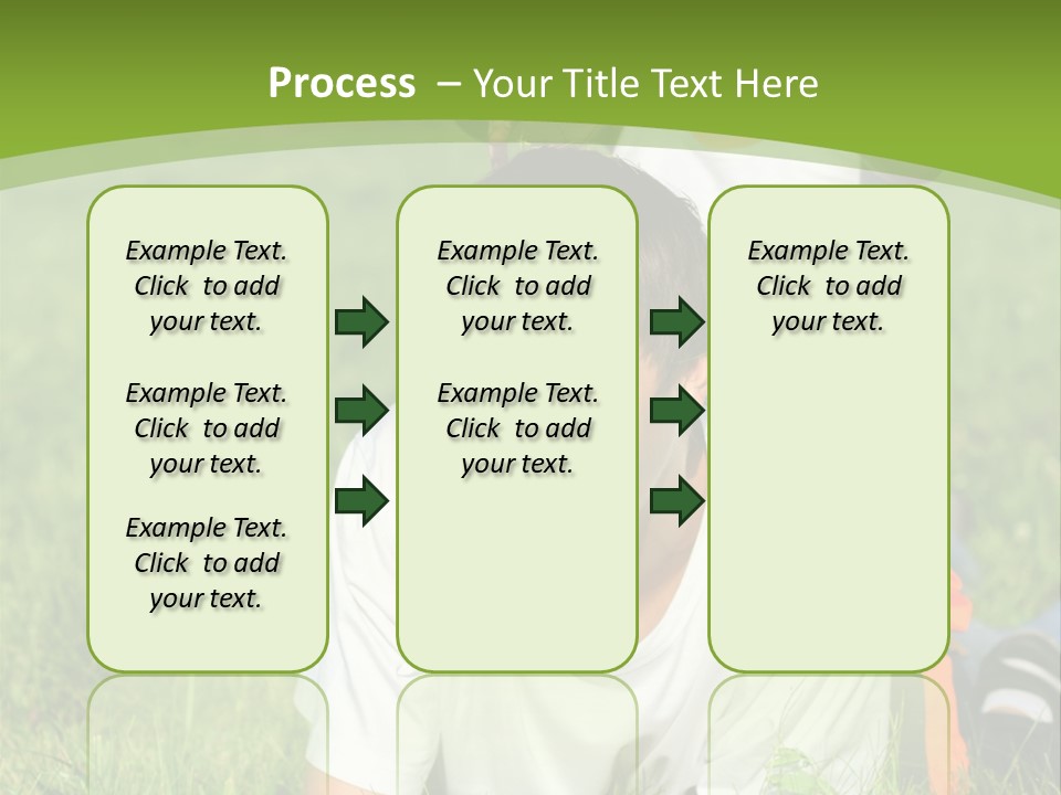 Sunny Caucasian Park PowerPoint Template