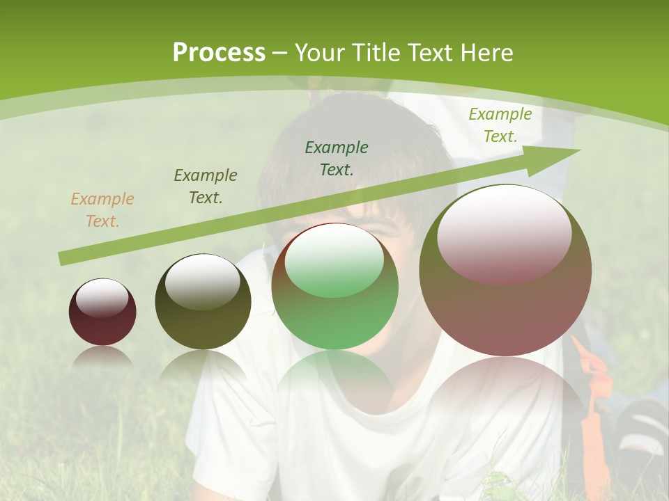 Sunny Caucasian Park PowerPoint Template