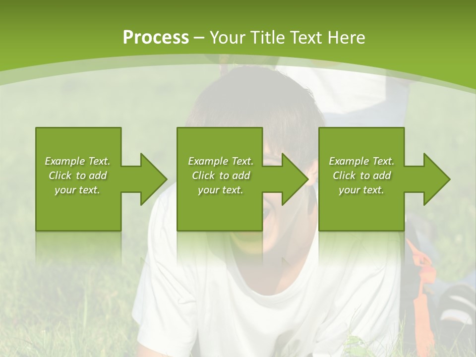 Sunny Caucasian Park PowerPoint Template