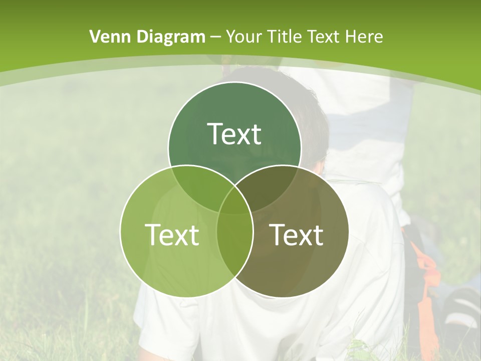 Sunny Caucasian Park PowerPoint Template