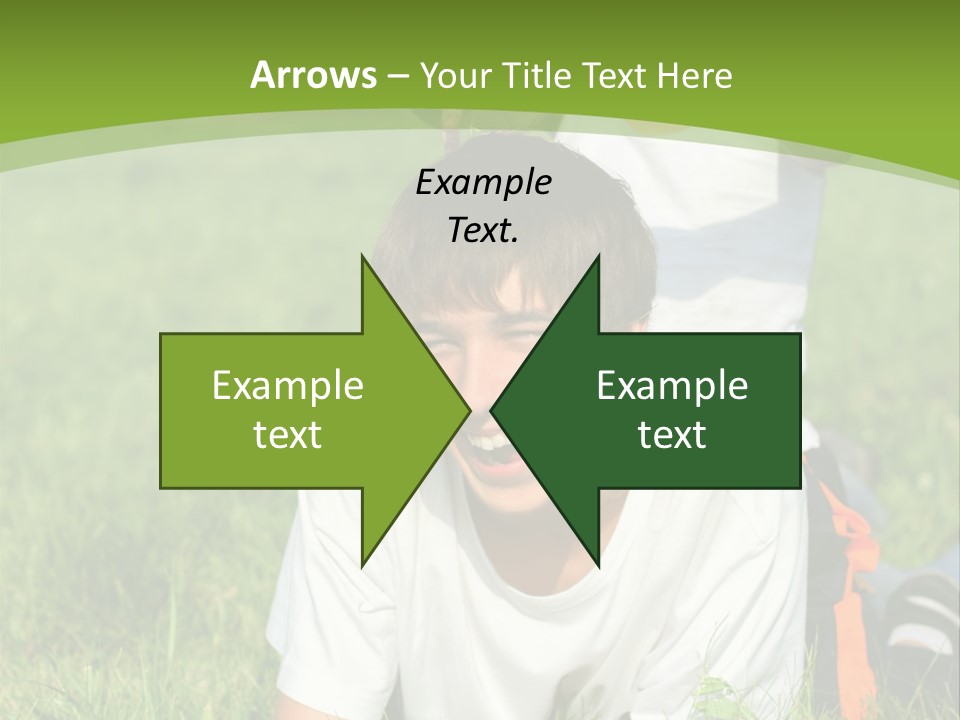 Sunny Caucasian Park PowerPoint Template