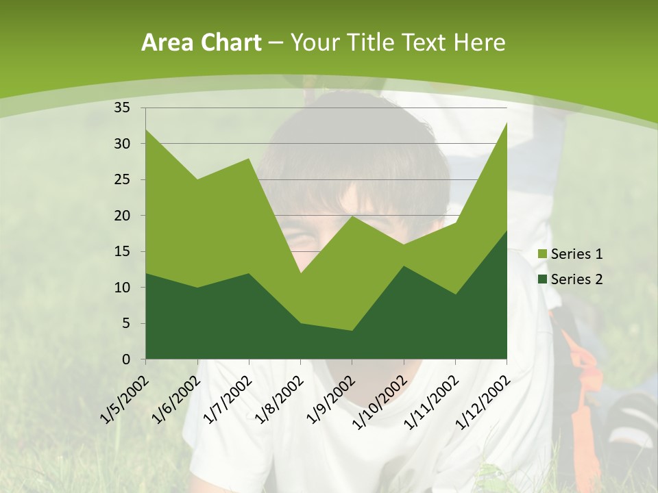 Sunny Caucasian Park PowerPoint Template