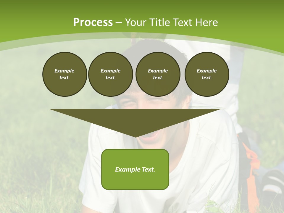 Sunny Caucasian Park PowerPoint Template