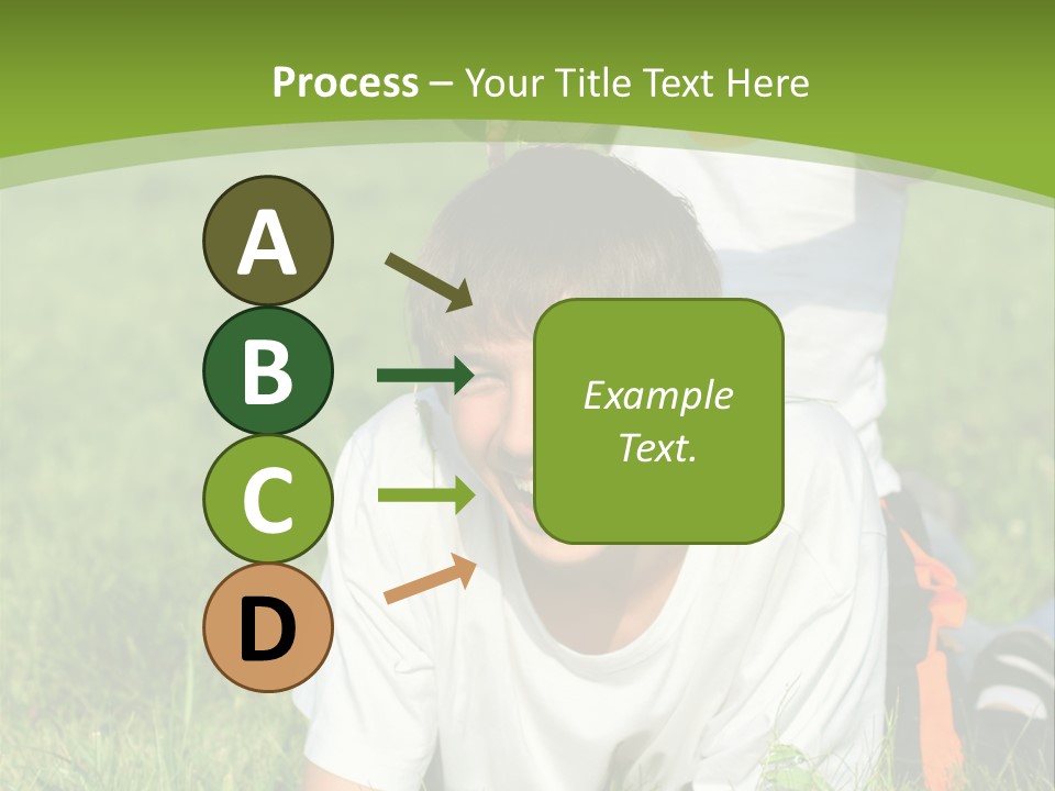 Sunny Caucasian Park PowerPoint Template