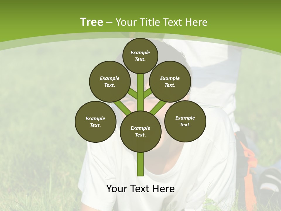 Sunny Caucasian Park PowerPoint Template