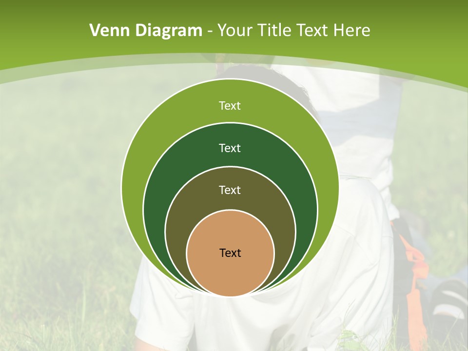 Sunny Caucasian Park PowerPoint Template