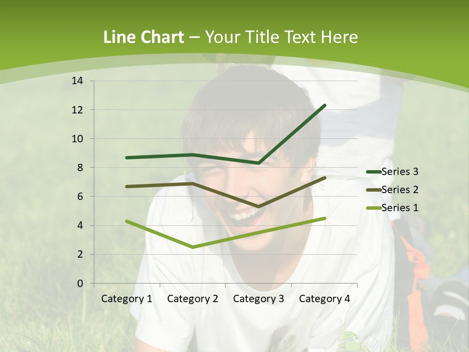 Sunny Caucasian Park PowerPoint Template
