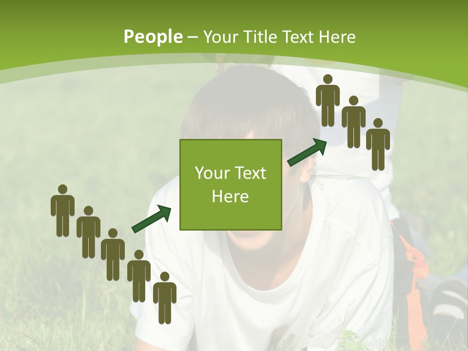 Sunny Caucasian Park PowerPoint Template