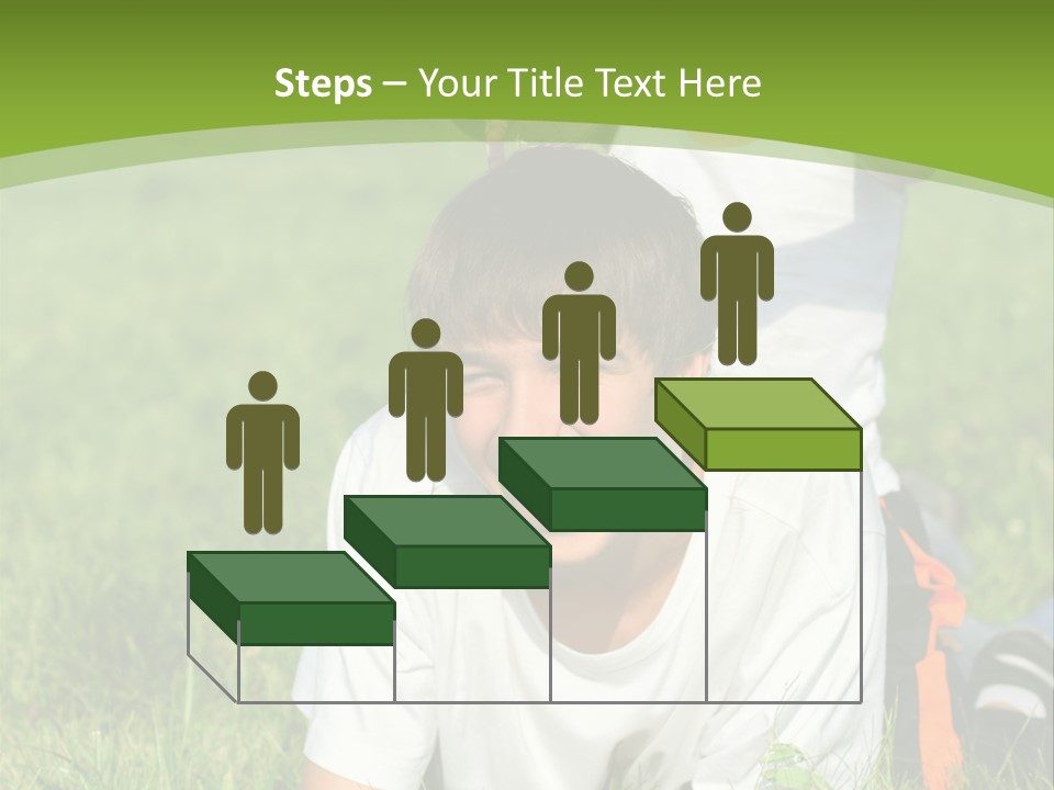 Sunny Caucasian Park PowerPoint Template