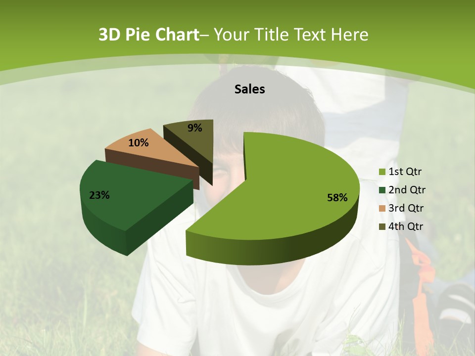 Sunny Caucasian Park PowerPoint Template