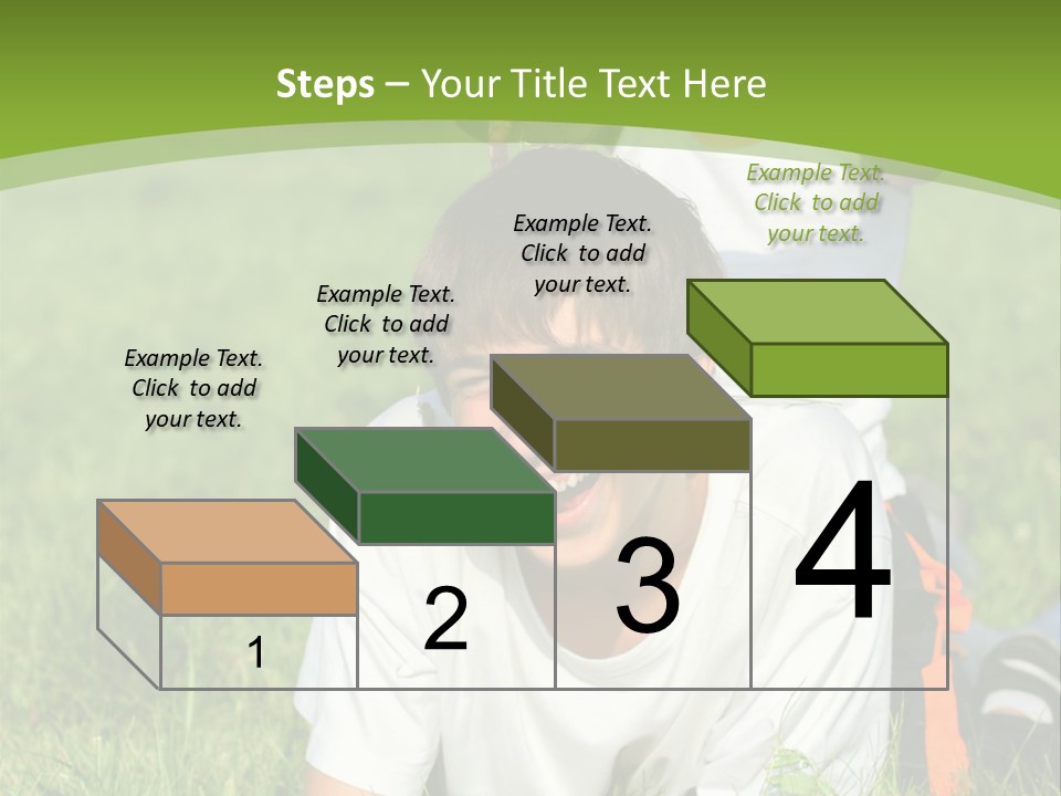 Sunny Caucasian Park PowerPoint Template