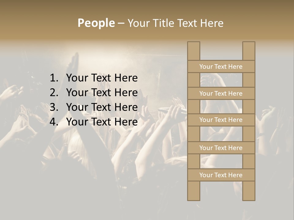 Lit People Back PowerPoint Template