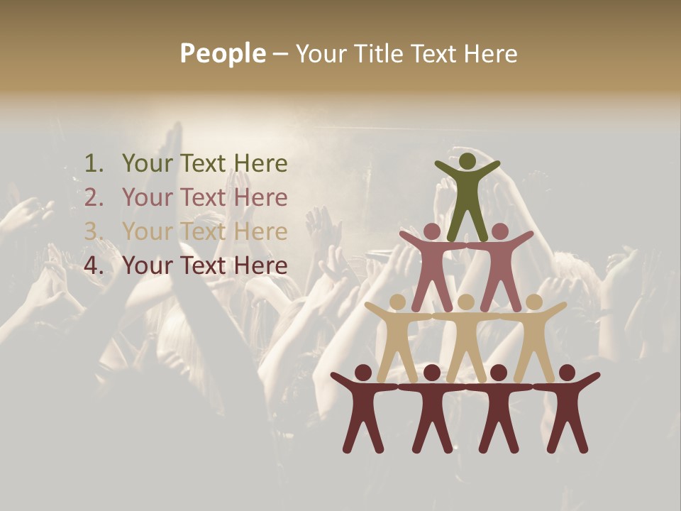 Lit People Back PowerPoint Template