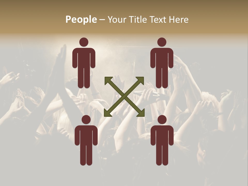 Lit People Back PowerPoint Template