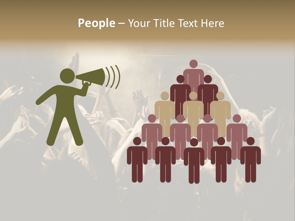 Lit People Back PowerPoint Template