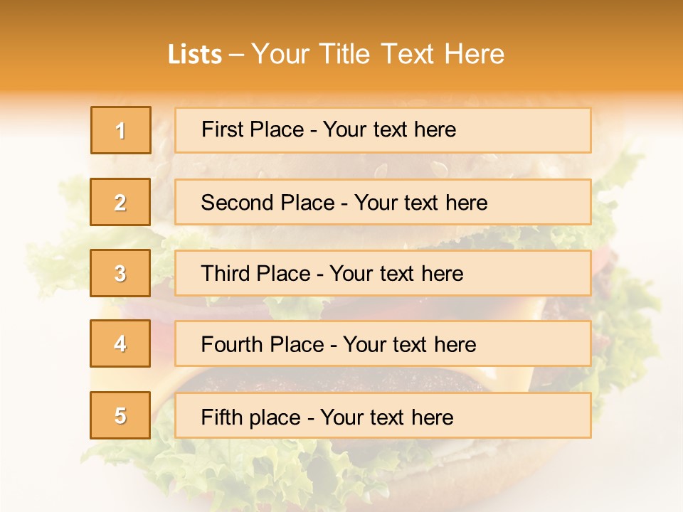 Nutrition Cheese Tomato PowerPoint Template