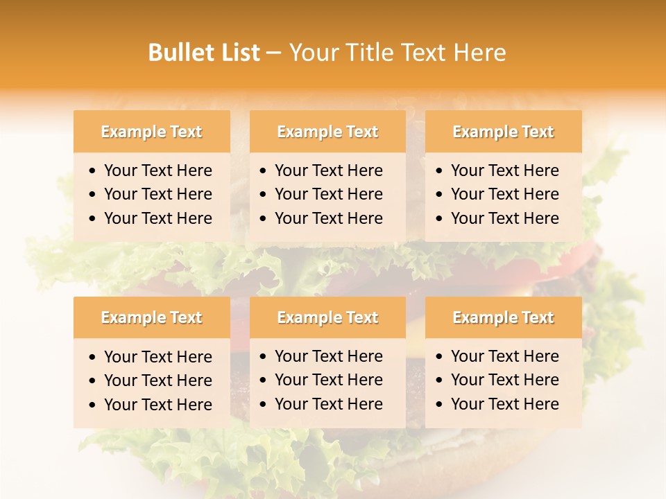 Nutrition Cheese Tomato PowerPoint Template