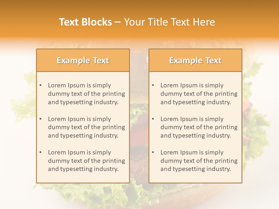 Nutrition Cheese Tomato PowerPoint Template