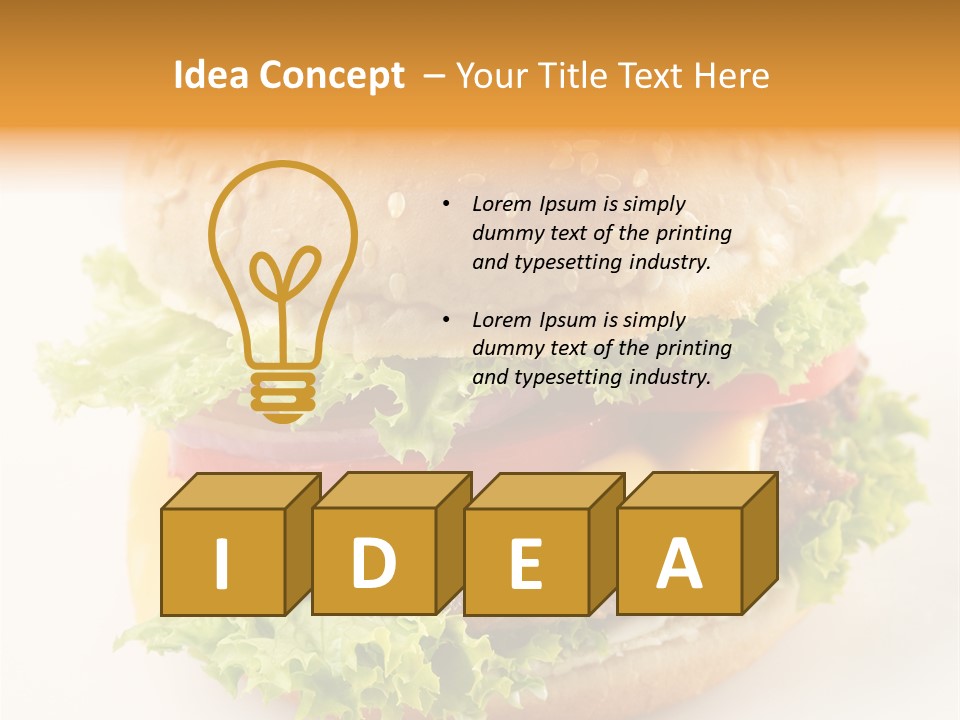 Nutrition Cheese Tomato PowerPoint Template