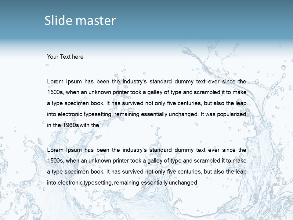 Pouring Liquid Fresh PowerPoint Template