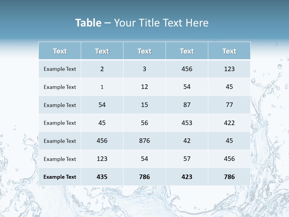 Pouring Liquid Fresh PowerPoint Template