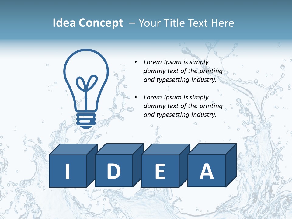 Pouring Liquid Fresh PowerPoint Template