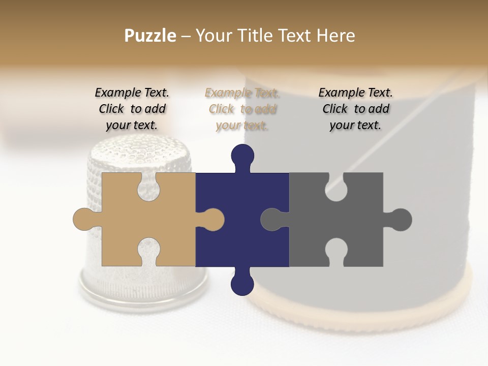 Seam Thimble Skill PowerPoint Template