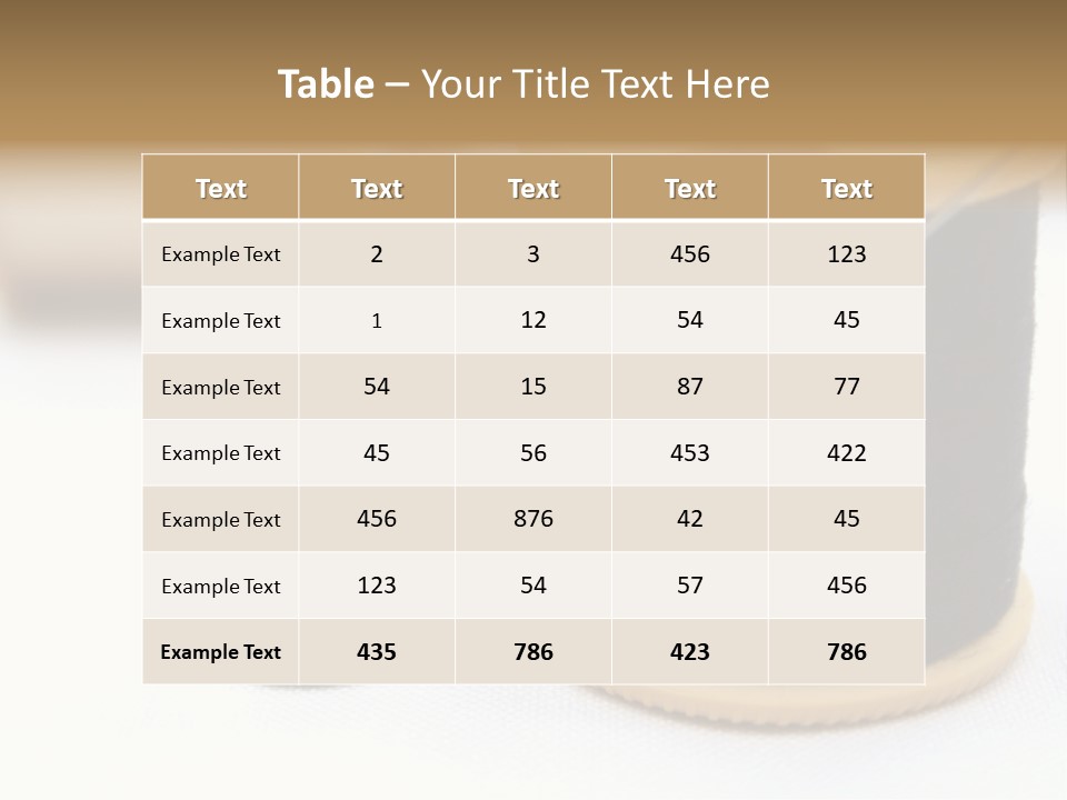 Seam Thimble Skill PowerPoint Template