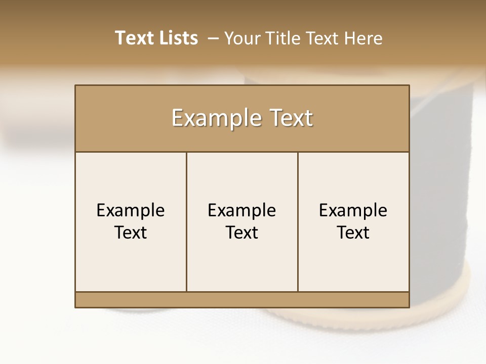 Seam Thimble Skill PowerPoint Template